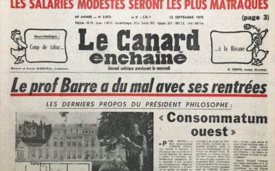 N° 3072 du Canard Enchaîné – 12 Septembre 1979