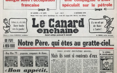 N° 3075 du Canard Enchaîné – 3 Octobre 1979