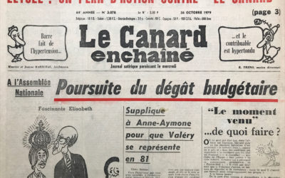 N° 3078 du Canard Enchaîné – 24 Octobre 1979