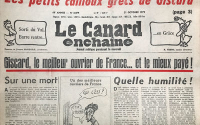 N° 3079 du Canard Enchaîné – 31 Octobre 1979