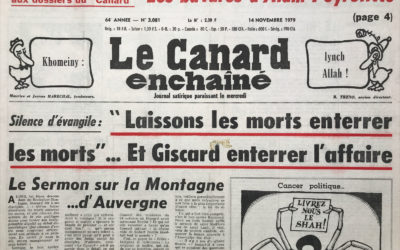 N° 3081 du Canard Enchaîné – 14 Novembre 1979