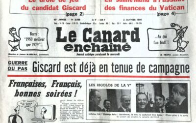 N° 3088 du Canard Enchaîné –  2 Janvier 1980