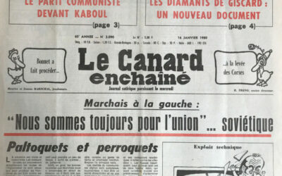 N° 3090 du Canard Enchaîné –  16 Janvier 1980