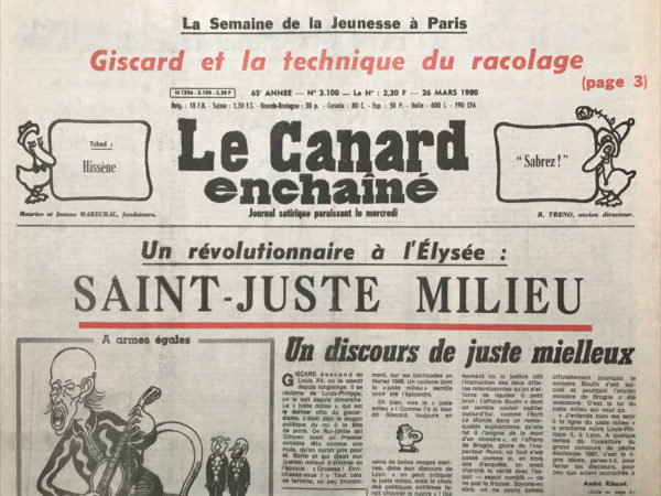 N° 3100 du Canard Enchaîné -  26 Mars 1980