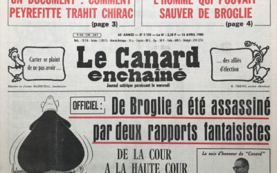 N° 3103 du Canard Enchaîné – 16 Avril 1980