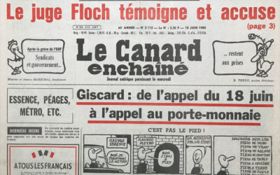 N° 3112 du Canard Enchaîné – 18 Juin 1980