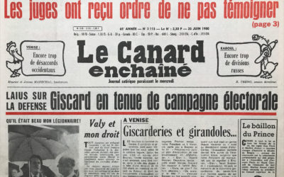 N° 3113 du Canard Enchaîné – 25 Juin 1980