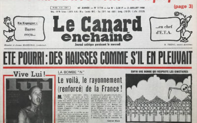 N° 3114 du Canard Enchaîné – 2 Juillet 1980