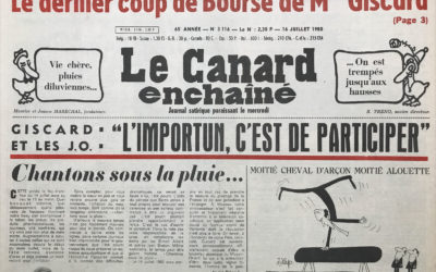 N° 3116 du Canard Enchaîné – 16 Juillet 1980