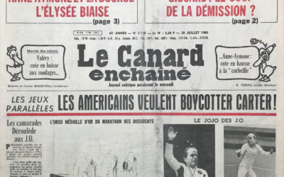 N° 3118 du Canard Enchaîné – 30 Juillet 1980