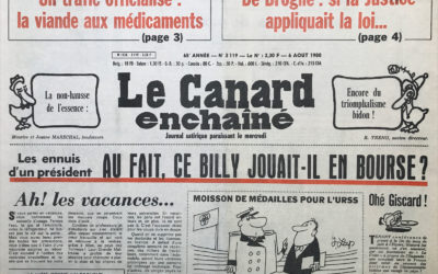N° 3119 du Canard Enchaîné – 6 Août 1980