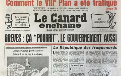 N° 3124 du Canard Enchaîné – 10 Septembre 1980