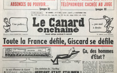 N° 3128 du Canard Enchaîné –  8 Octobre 1980