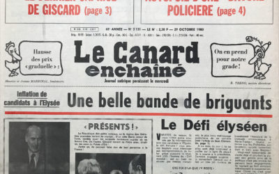 N° 3131 du Canard Enchaîné –  29 Octobre 1980