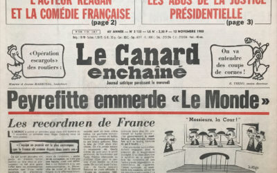 N° 3133 du Canard Enchaîné –  12 Novembre 1980