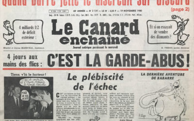 N° 3134 du Canard Enchaîné –  19 Novembre 1980
