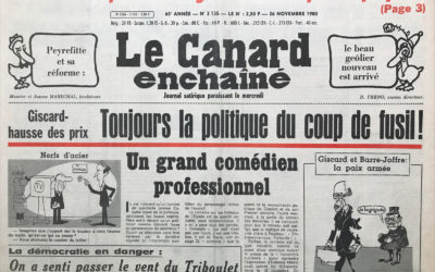 N° 3135 du Canard Enchaîné –  26 Novembre 1980