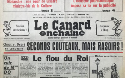 N° 3145 du Canard Enchaîné –  4 Février 1981