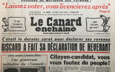 N° 3149 du Canard Enchaîné –  4 Mars 1981