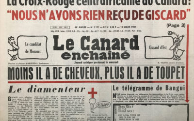 N° 3151 du Canard Enchaîné –  18 Mars 1981