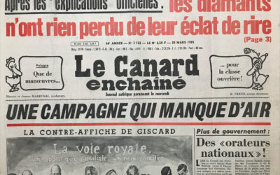 N° 3152 du Canard Enchaîné –  25 Mars 1981