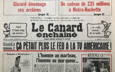 N° 3153 du Canard Enchaîné –  1 Avril 1981