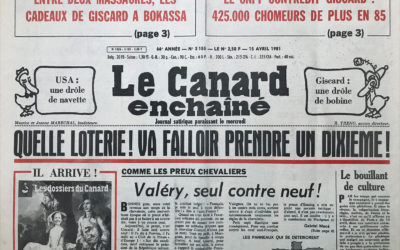 N° 3155 du Canard Enchaîné –  15 Avril 1981