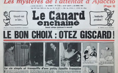 N° 3156 du Canard Enchaîné –  22 Avril 1981