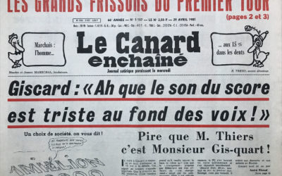 N° 3157 du Canard Enchaîné –  29 Avril 1981