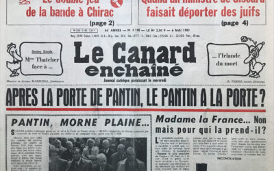 N° 3158 du Canard Enchaîné –  6 Mai 1981