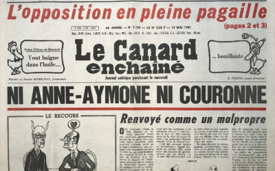 N° 3159 du Canard Enchaîné –  13 Mai 1981