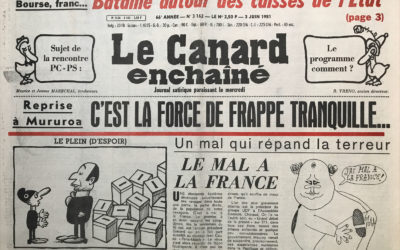 N° 3162 du Canard Enchaîné –  3 Juin 1981