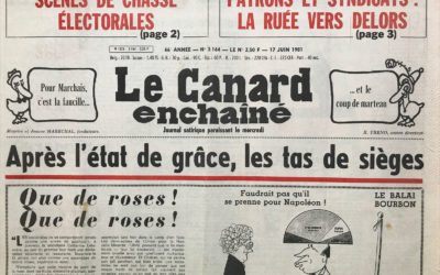 N° 3164 du Canard Enchaîné –  17 Juin 1981