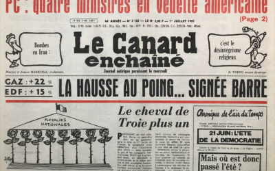 N° 3166 du Canard Enchaîné –  1 Juillet 1981