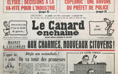 N° 3167 du Canard Enchaîné –  8 Juillet 1981