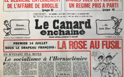 N° 3168 du Canard Enchaîné –  15 Juillet 1981