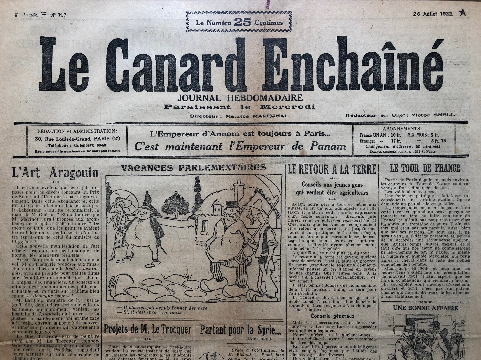Couac ! | Acheter un Canard | Vente d'Anciens Journaux du Canard Enchaîné. Des Journaux Satiriques de Collection, Historiques & Authentiques de 1916 à 2004 ! | 317 1