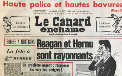 N° 3172 du Canard Enchaîné –  12 Août 1981