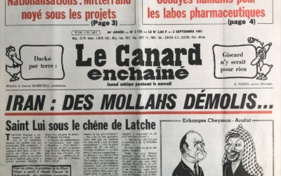 N° 3175 du Canard Enchaîné –  2 Septembre 1981