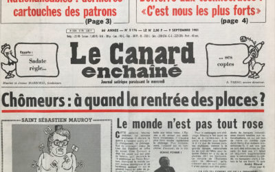 N° 3176 du Canard Enchaîné –  9 Septembre 1981