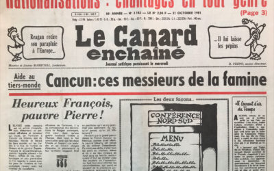 N° 3182 du Canard Enchaîné –  21 Octobre 1981