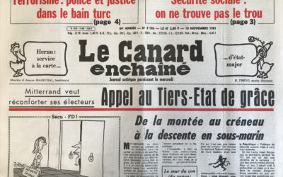 N° 3186 du Canard Enchaîné –  18 Novembre 1981