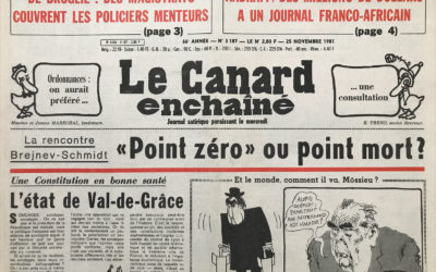 N° 3187 du Canard Enchaîné –  25 Novembre 1981