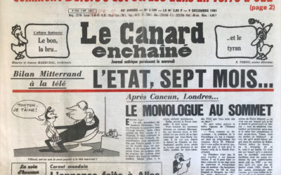 N° 3189 du Canard Enchaîné –  9 Décembre 1981