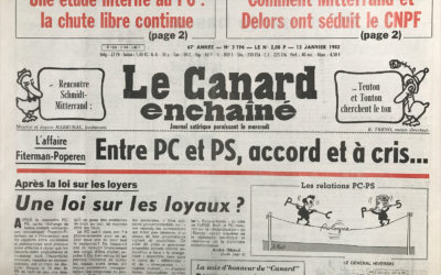 N° 3194 du Canard Enchaîné –  13 Janvier 1982