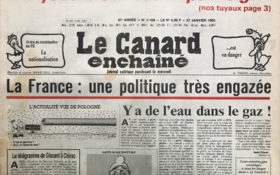 N° 3196 du Canard Enchaîné –  27 Janvier 1982