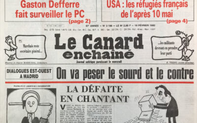 N° 3198 du Canard Enchaîné – 10 Février 1982