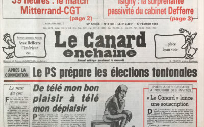 N° 3199 du Canard Enchaîné – 17 Février 1982