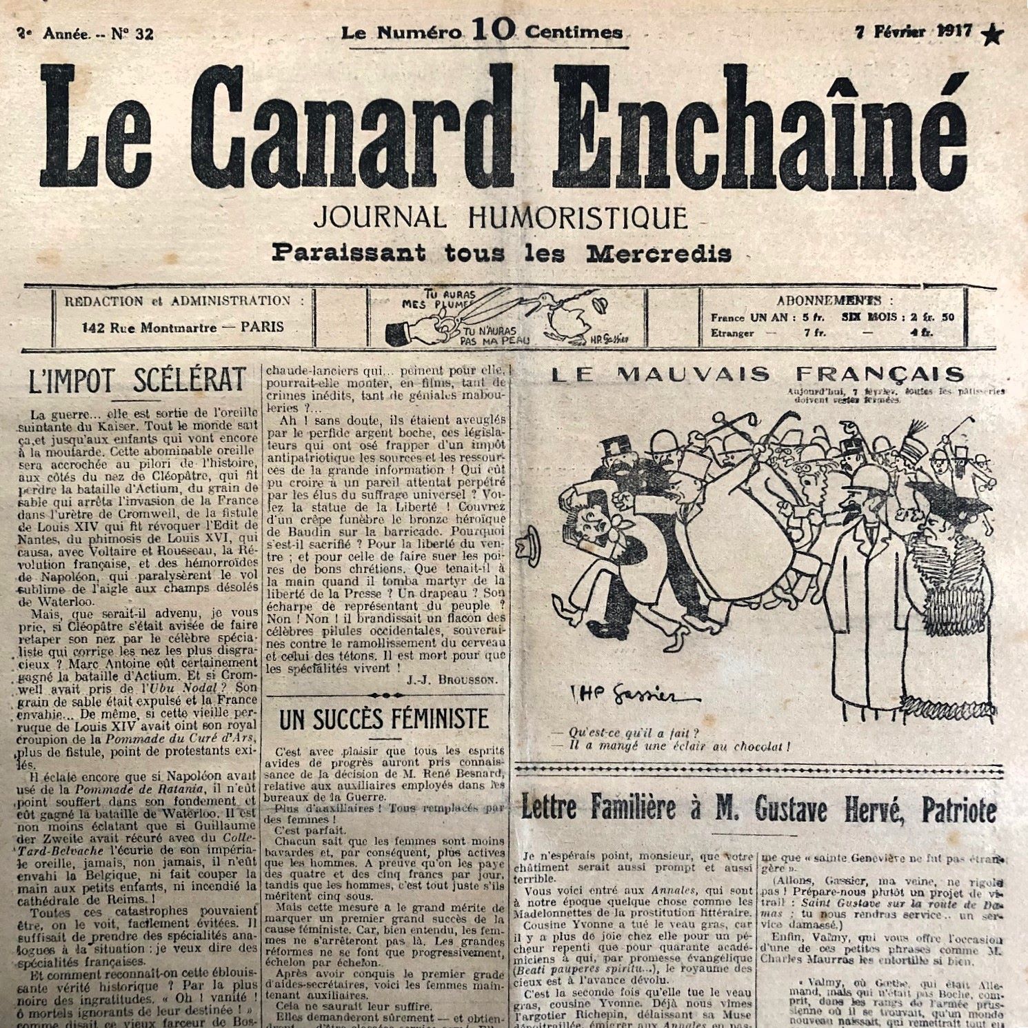Couac ! | Acheter un Canard | Vente d'Anciens Journaux du Canard Enchaîné. Des Journaux Satiriques de Collection, Historiques & Authentiques de 1916 à 2005 ! | 32 5
