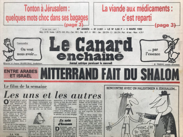 N° 3201 du Canard Enchaîné -  3 Mars 1982